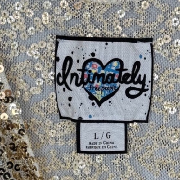 Free People Gold Rush Mini Dress, Intimately by Free People, Size Large - Picture 8 of 10